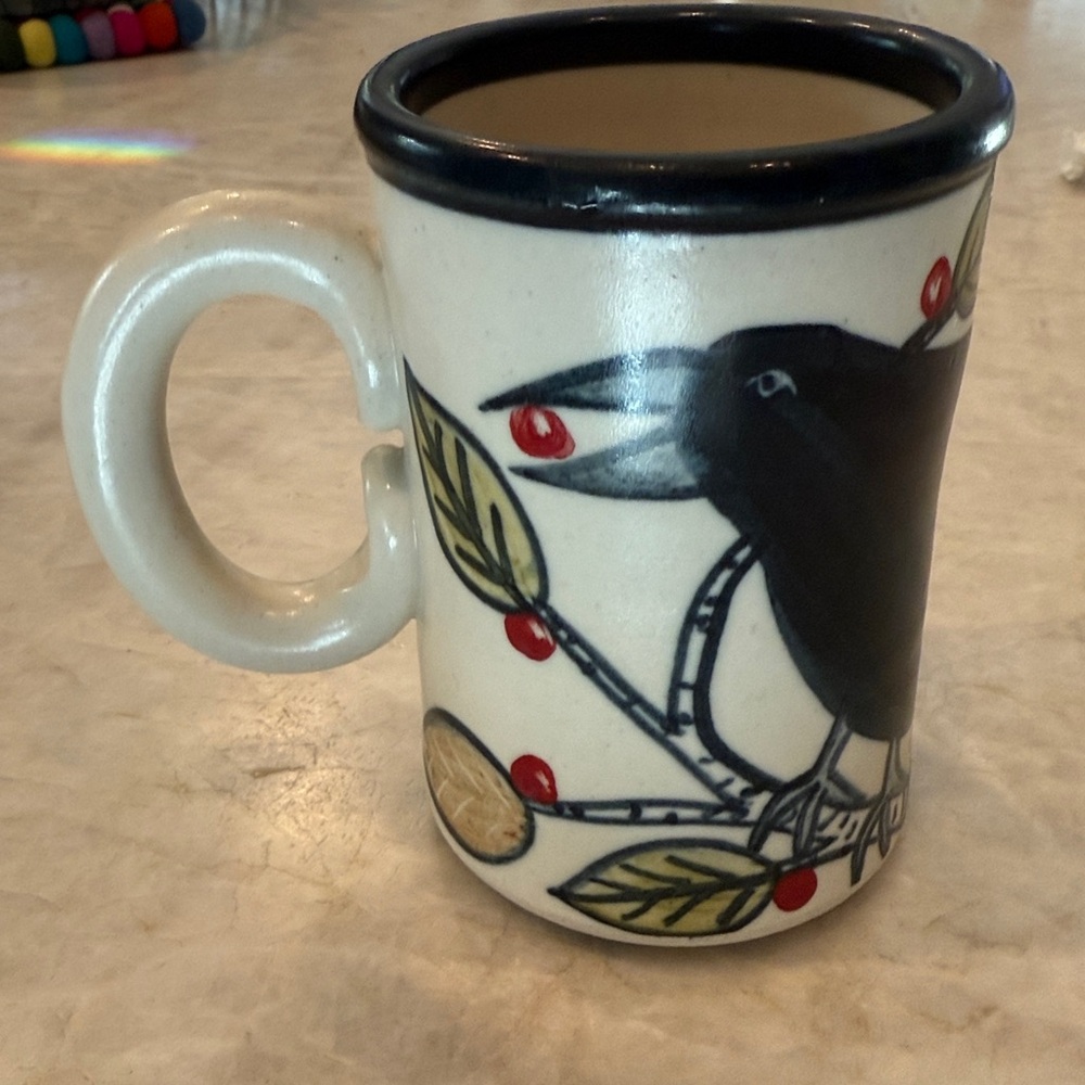 Raven Nevermore stoneware artisan mug - Picture 3 of 6